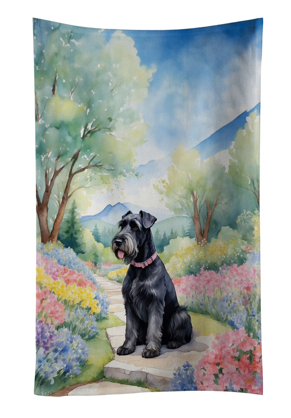 Buy this Giant Schnauzer Spring Path Kitchen Towel