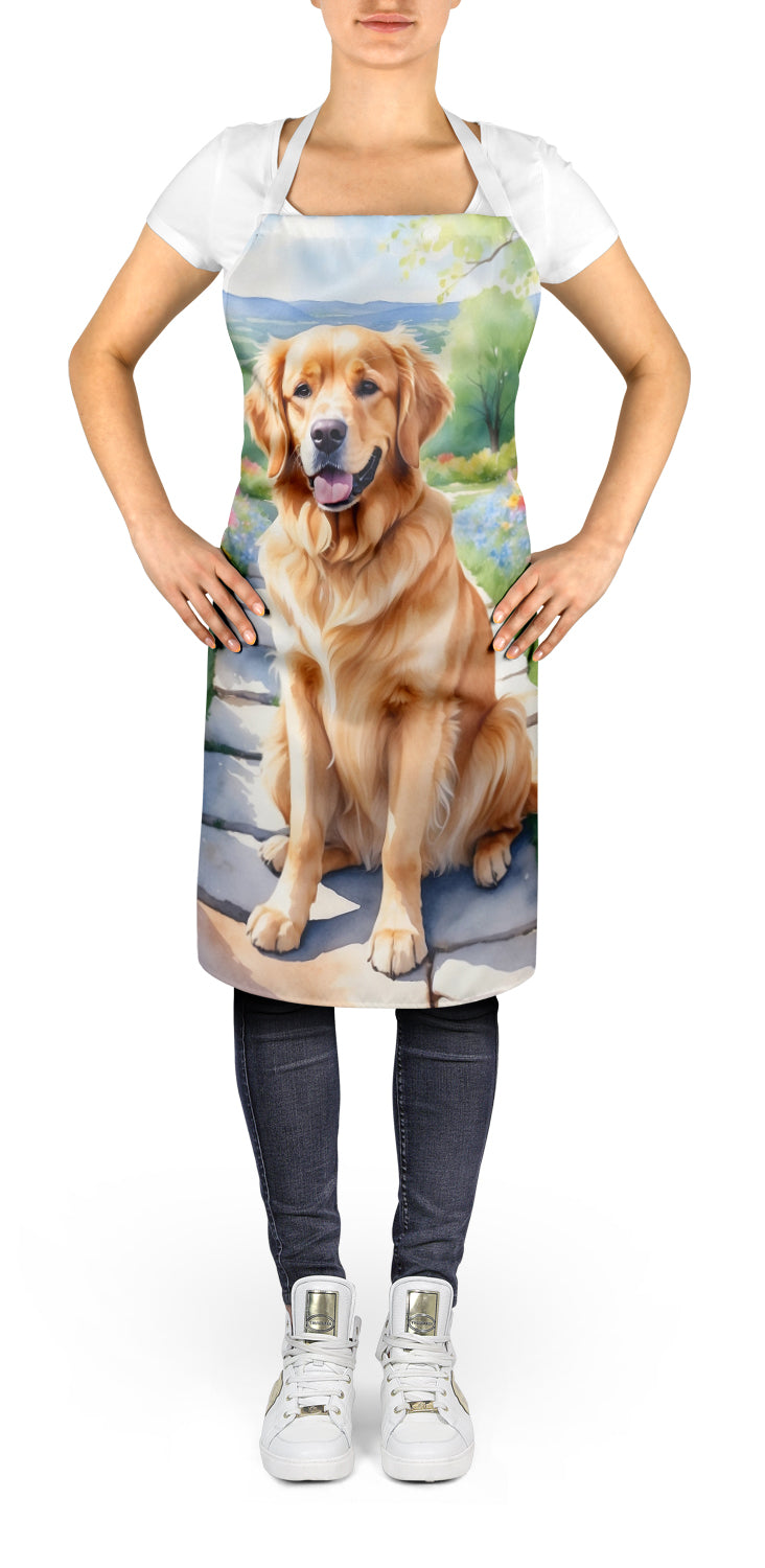 Golden Retriever Spring Path Apron