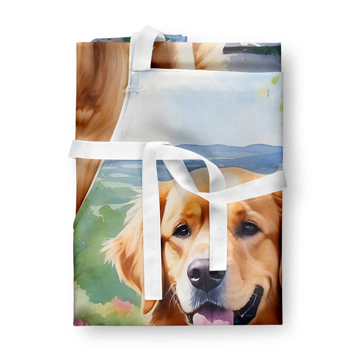 Golden Retriever Spring Path Apron