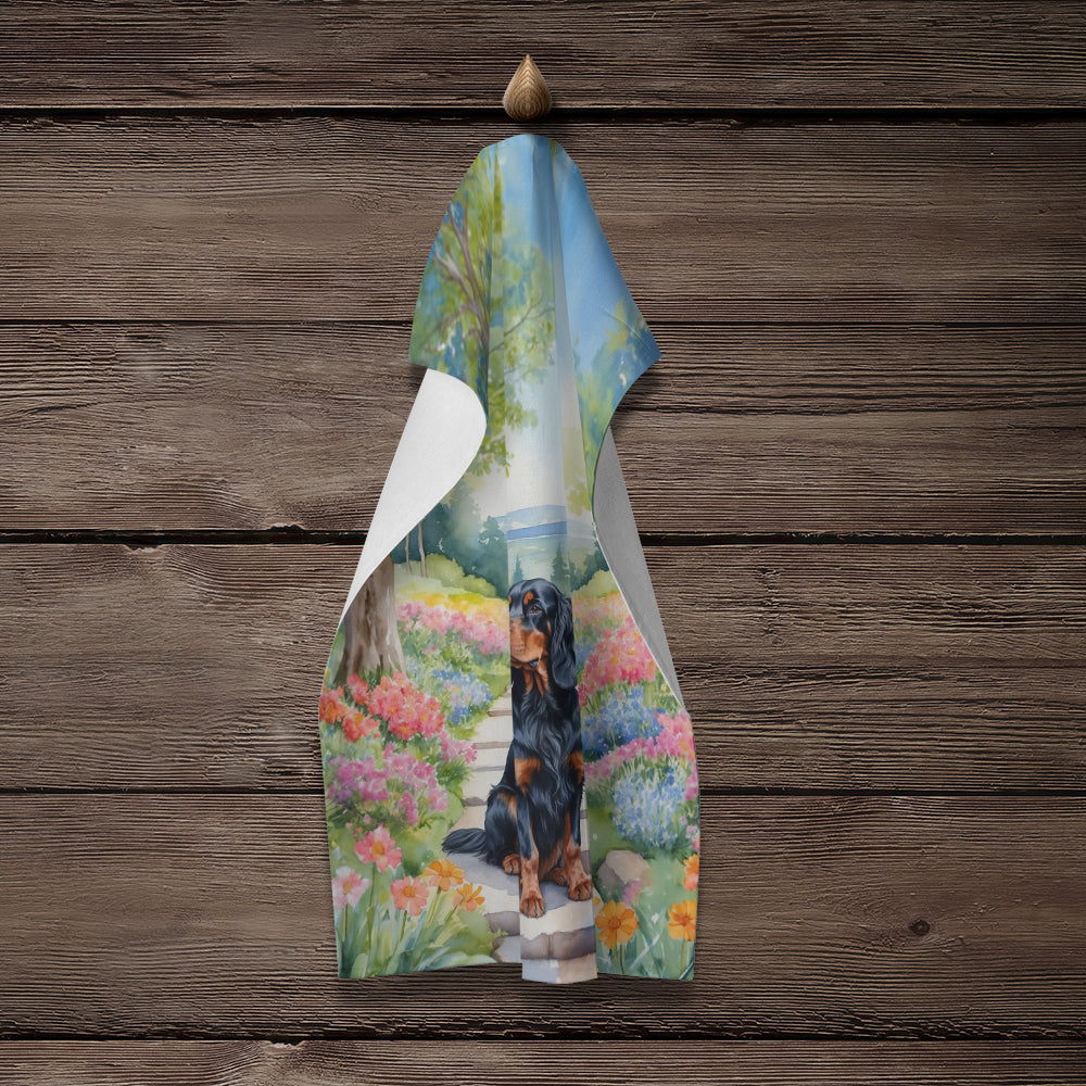 Gordon Setter Spring Path Kitchen Towel