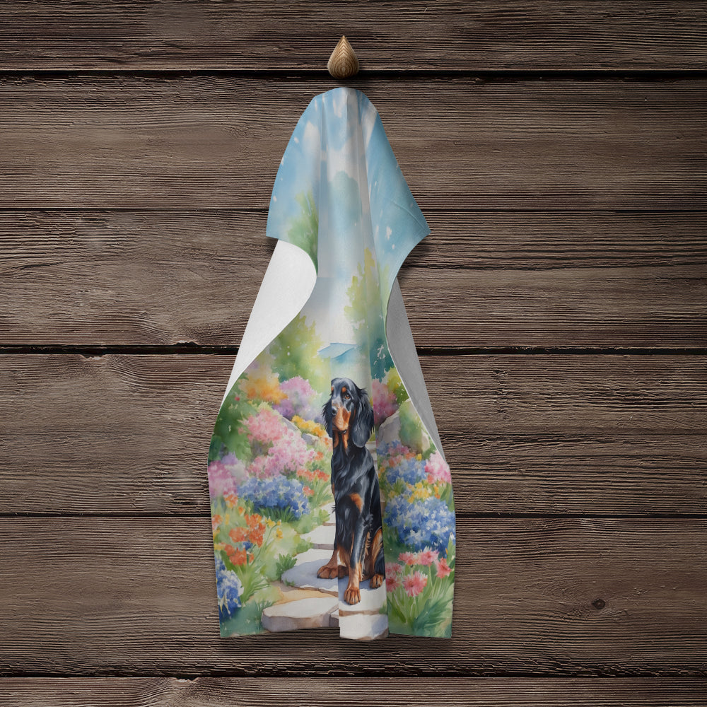 Gordon Setter Spring Path Kitchen Towel