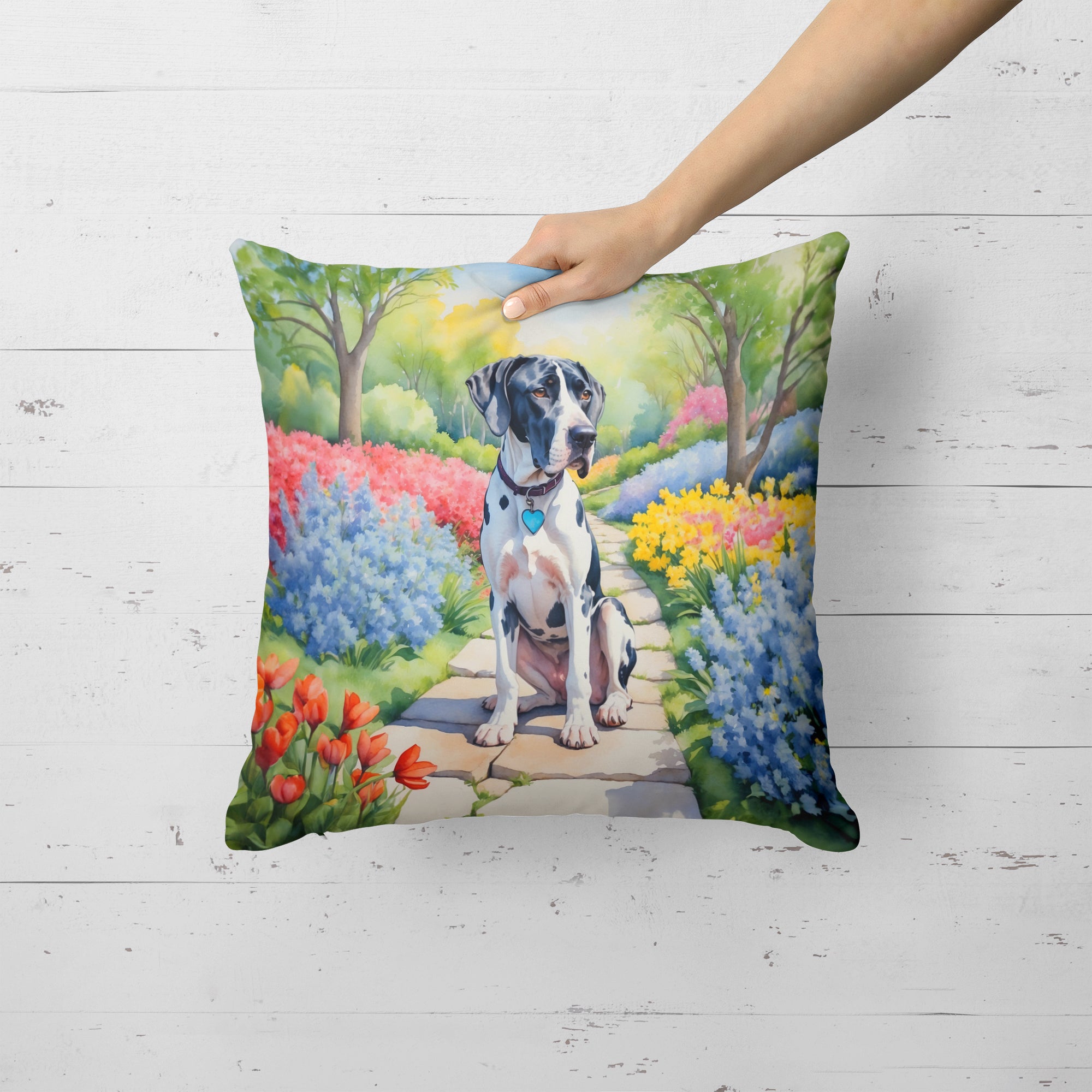 Buy this Great Dane Spring Path Throw Pillow