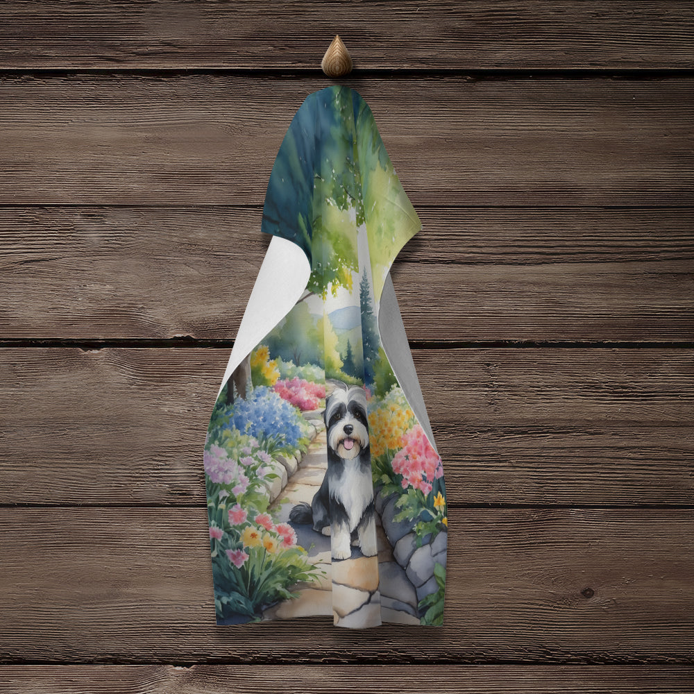 Havanese Spring Path Kitchen Towel