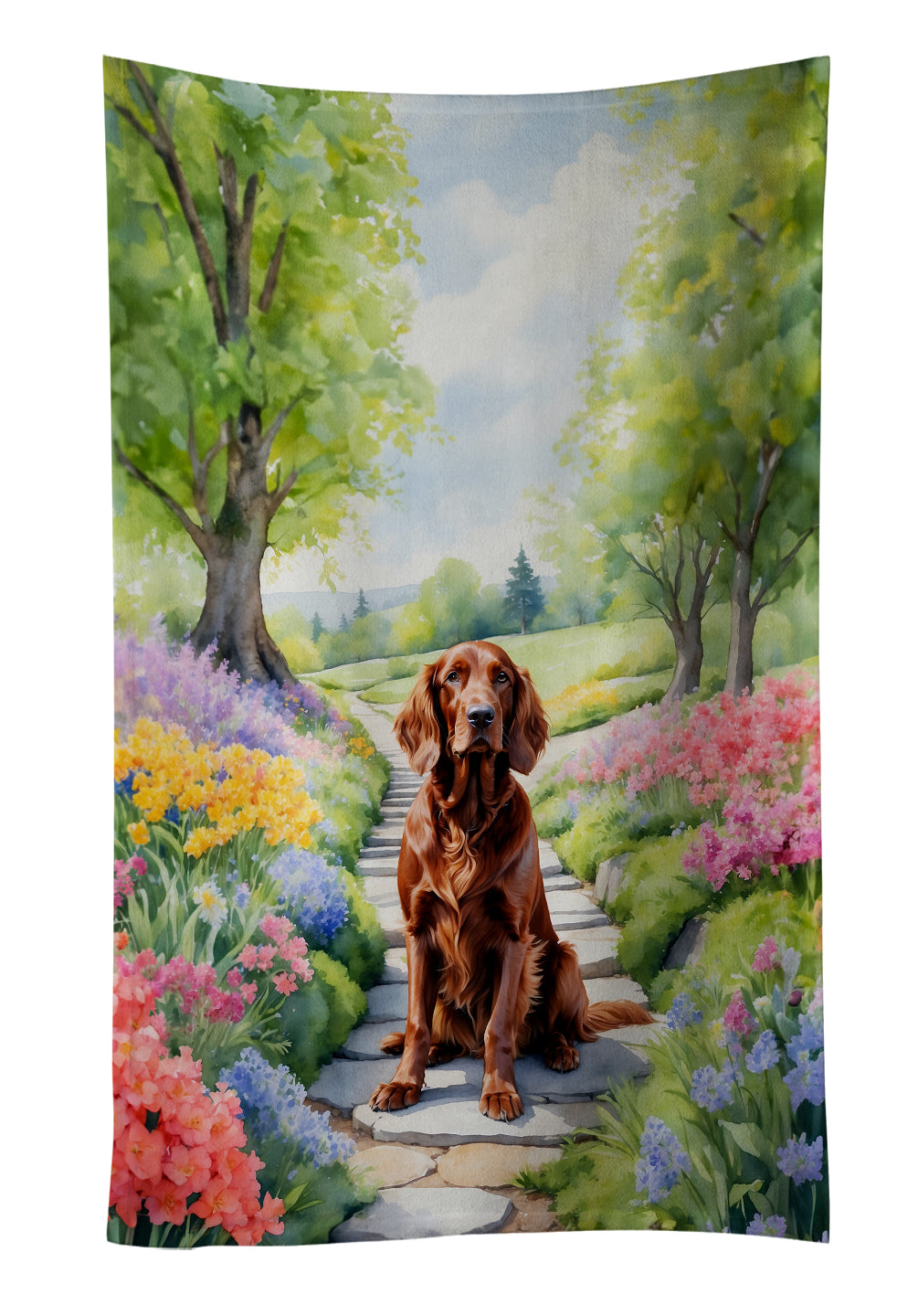 Buy this Irish Setter Spring Path Kitchen Towel