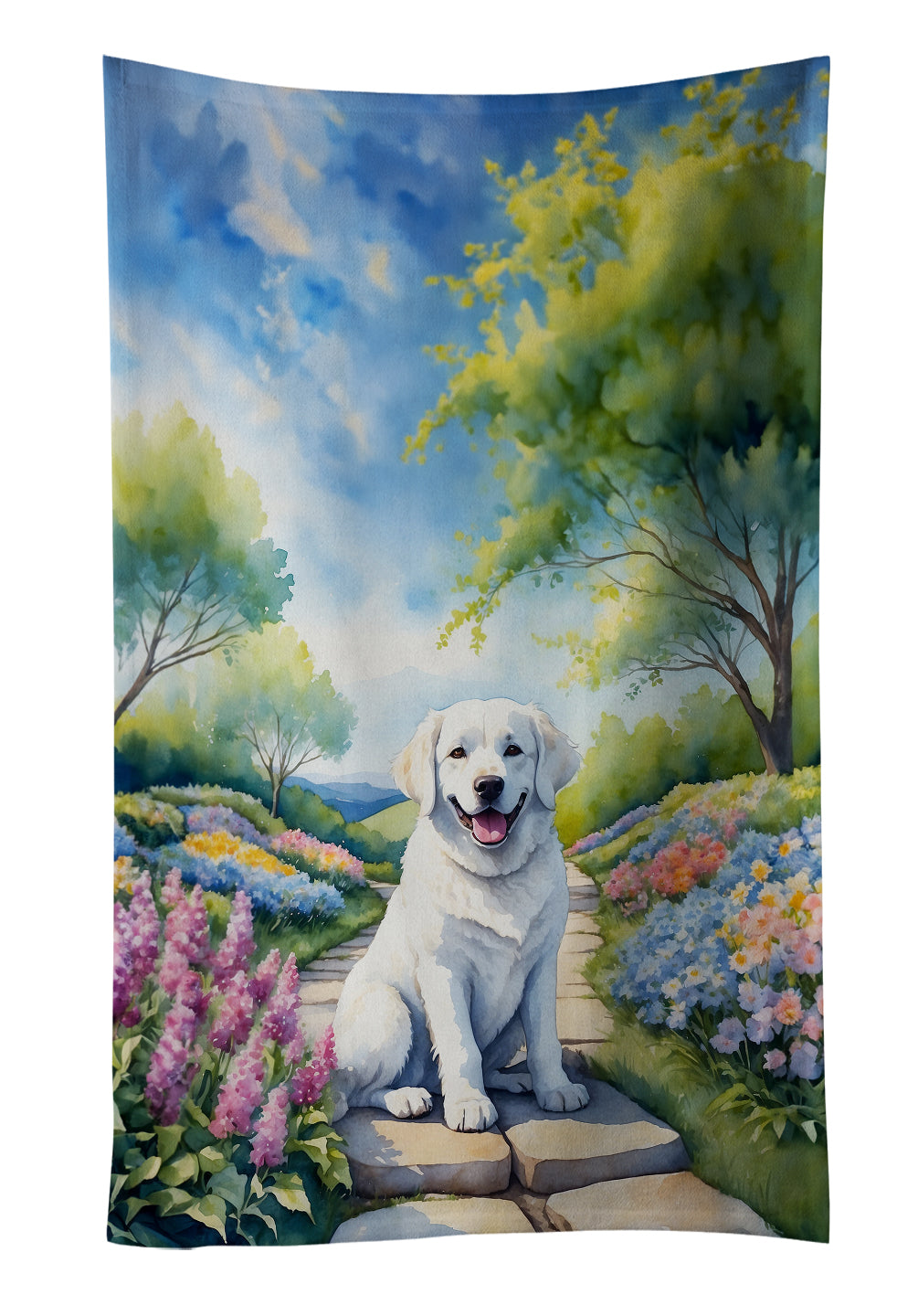 Buy this Kuvasz Spring Path Kitchen Towel