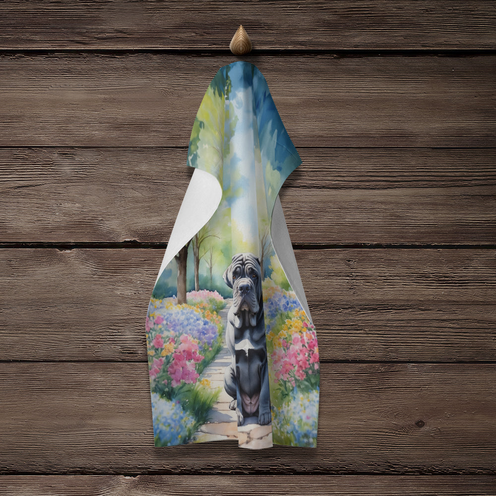 Neapolitan Mastiff Spring Path Kitchen Towel