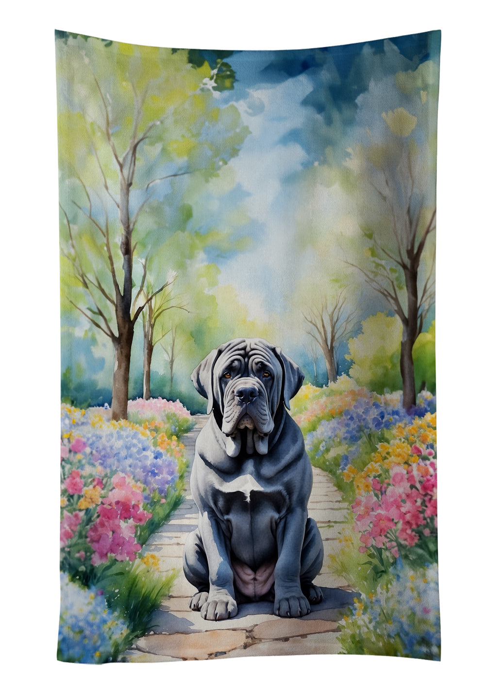 Buy this Neapolitan Mastiff Spring Path Kitchen Towel