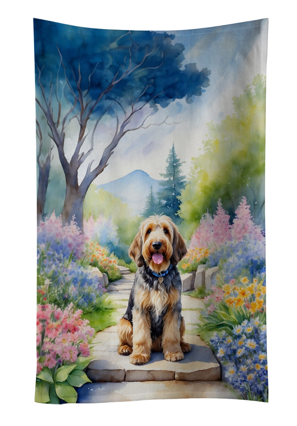 Buy this Otterhound Spring Path Kitchen Towel