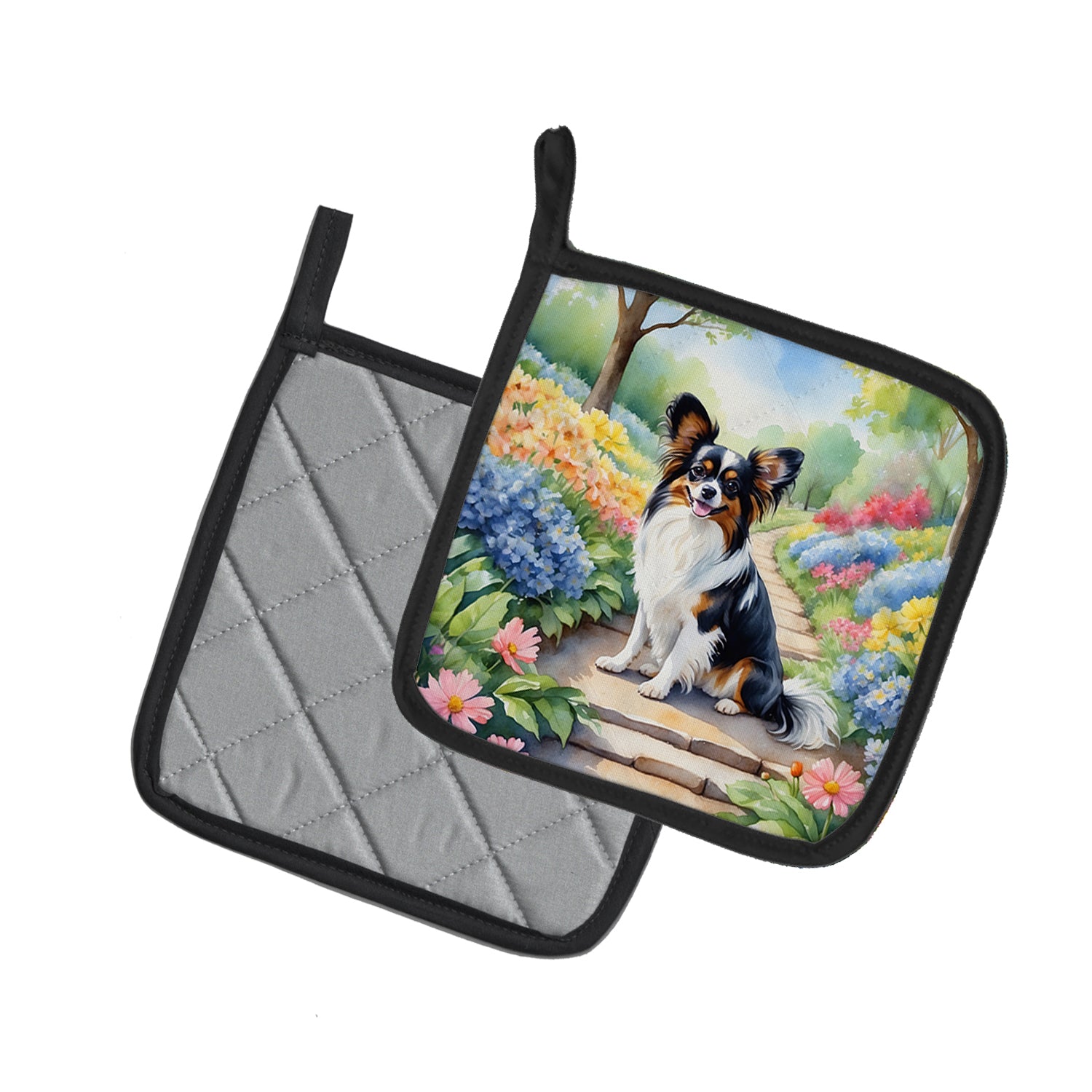 Papillon Spring Path Pair of Pot Holders