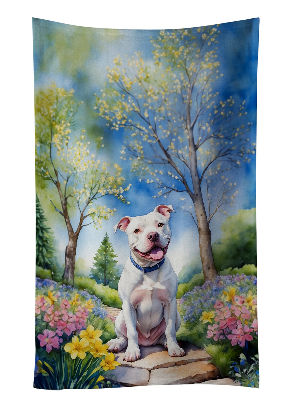 Buy this Pit Bull Terrier Spring Path Kitchen Towel