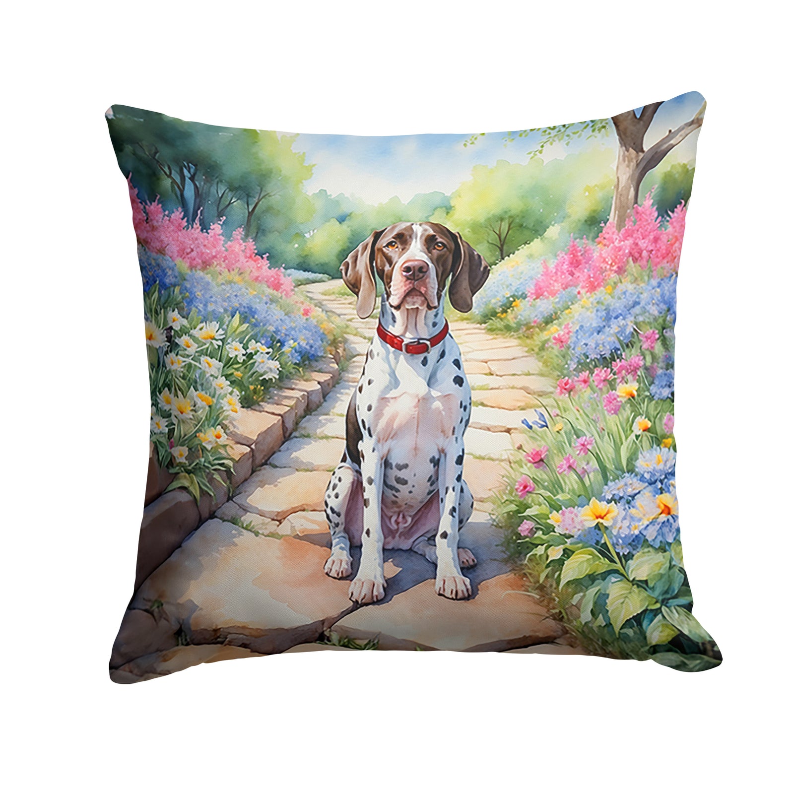 Buy this Pointer Spring Path Throw Pillow