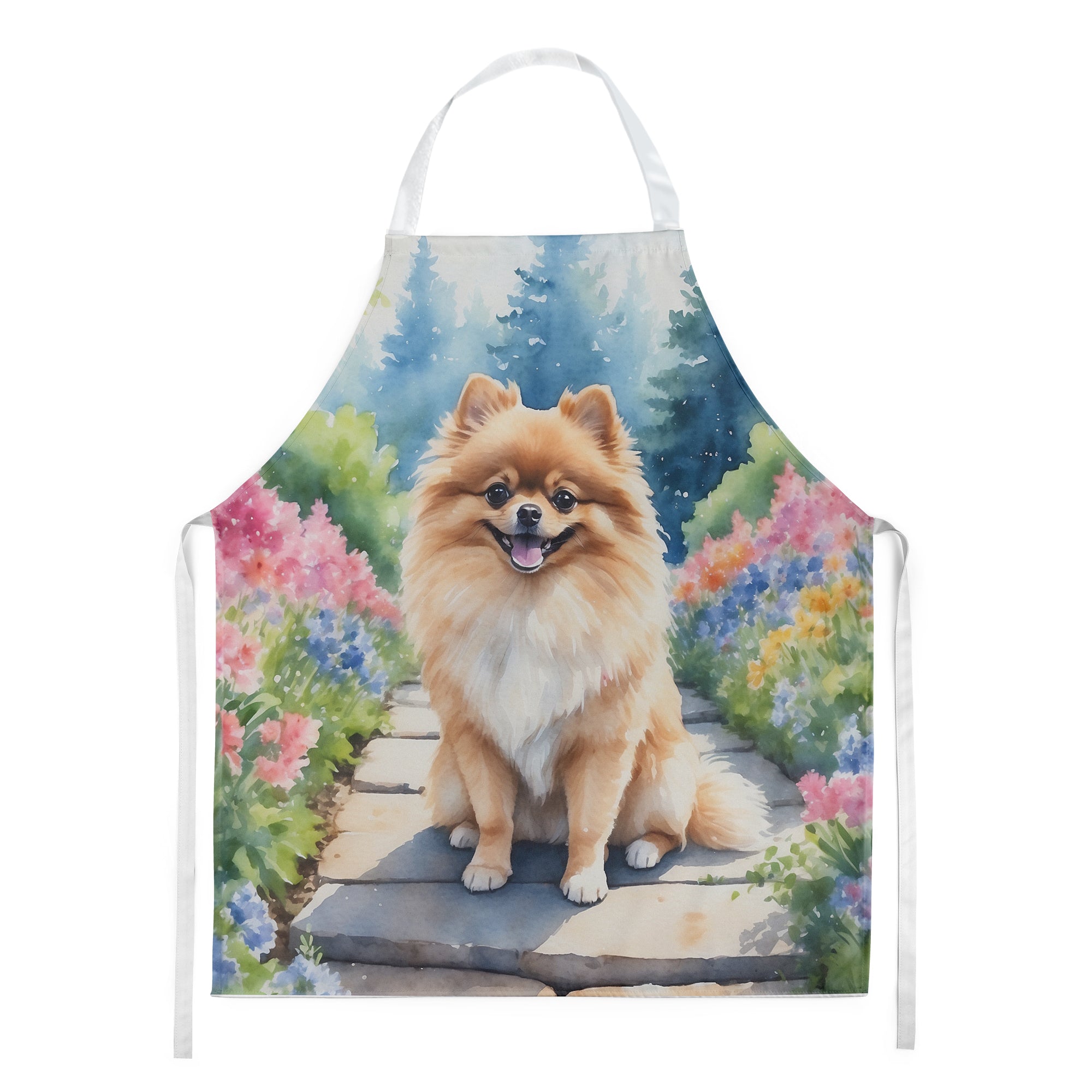 Buy this Pomeranian Spring Path Apron