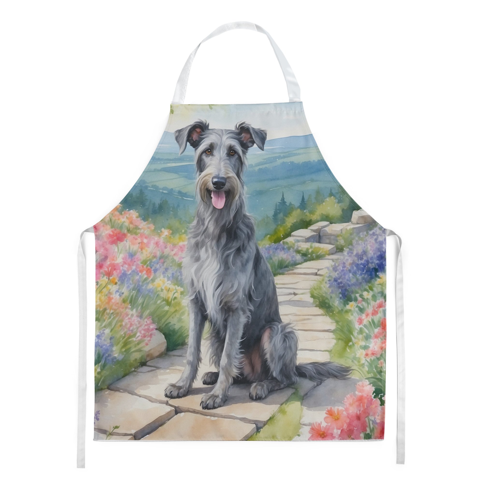 Buy this Scottish Deerhound Spring Path Apron