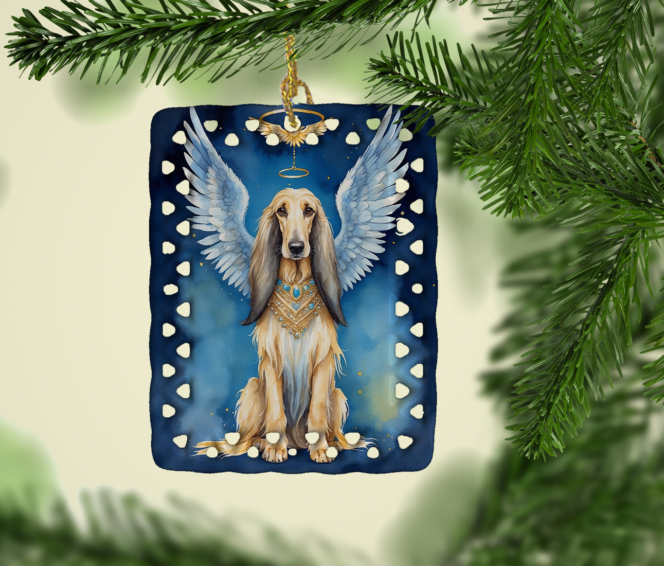 Buy this Afghan Hound My Angel Porcelain Ornament