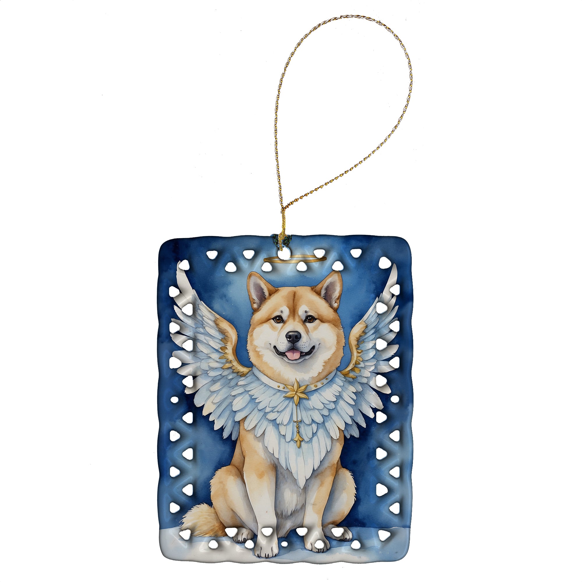 Buy this Akita My Angel Porcelain Ornament