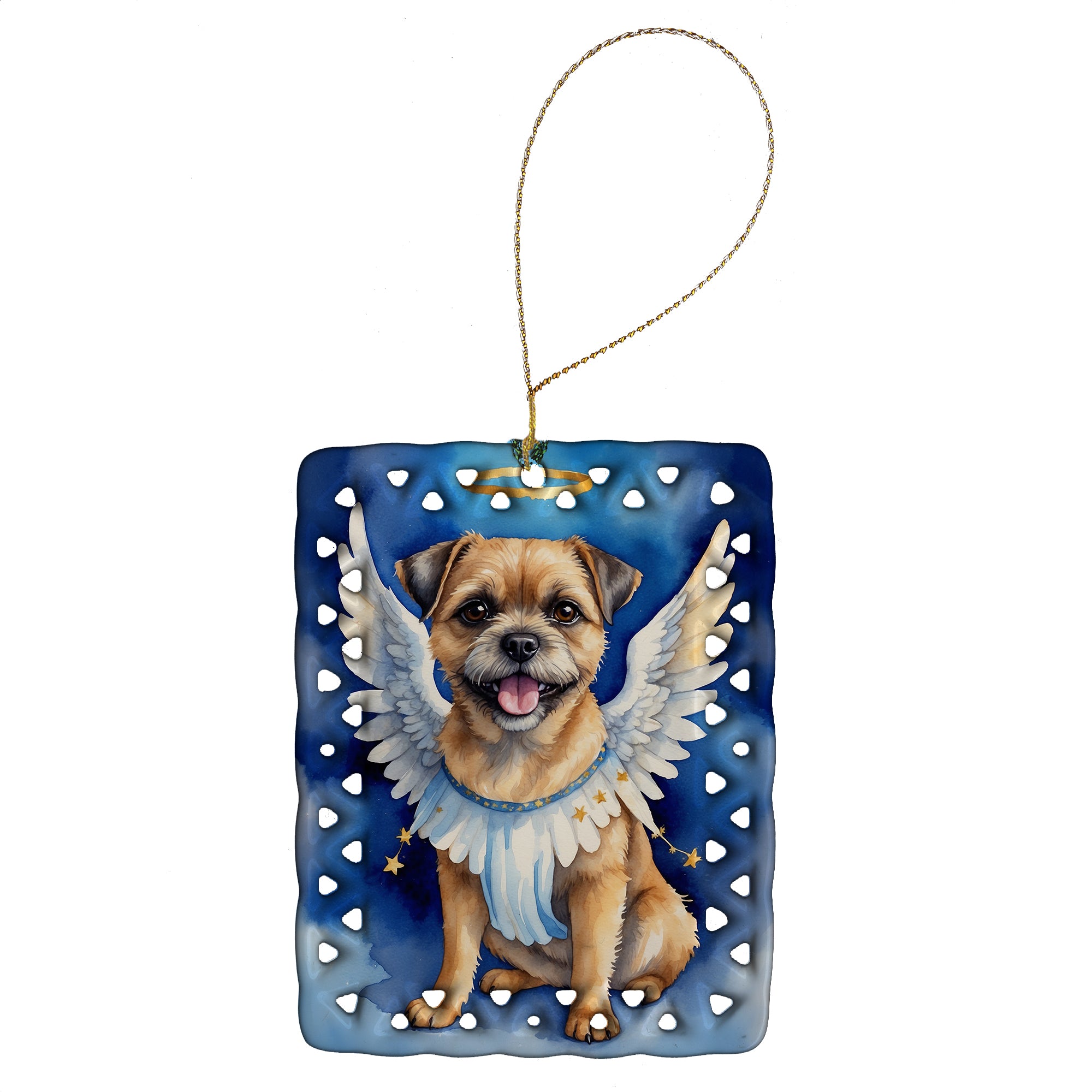 Buy this Border Terrier My Angel Porcelain Ornament