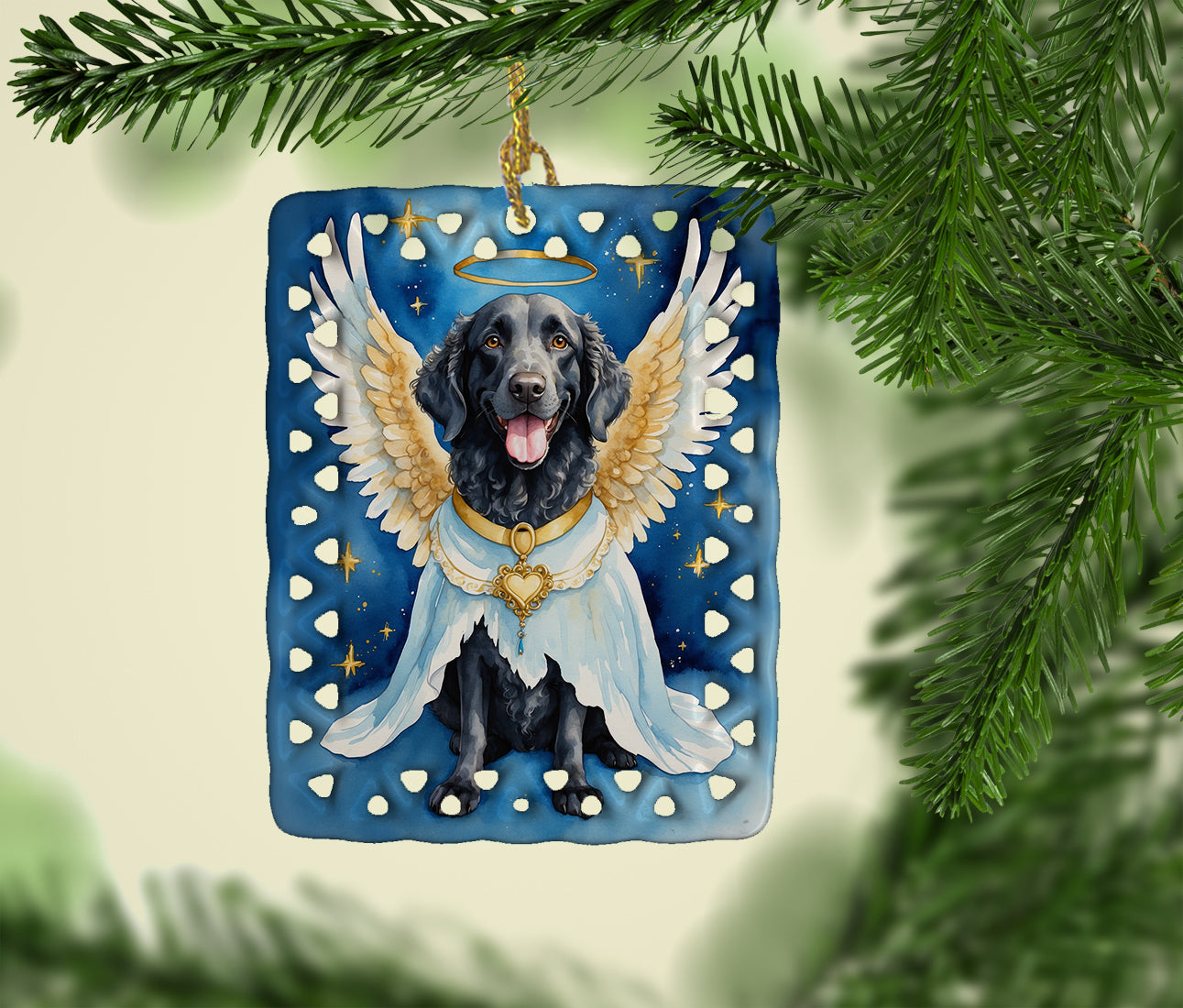 Buy this Curly-Coated Retriever My Angel Porcelain Ornament