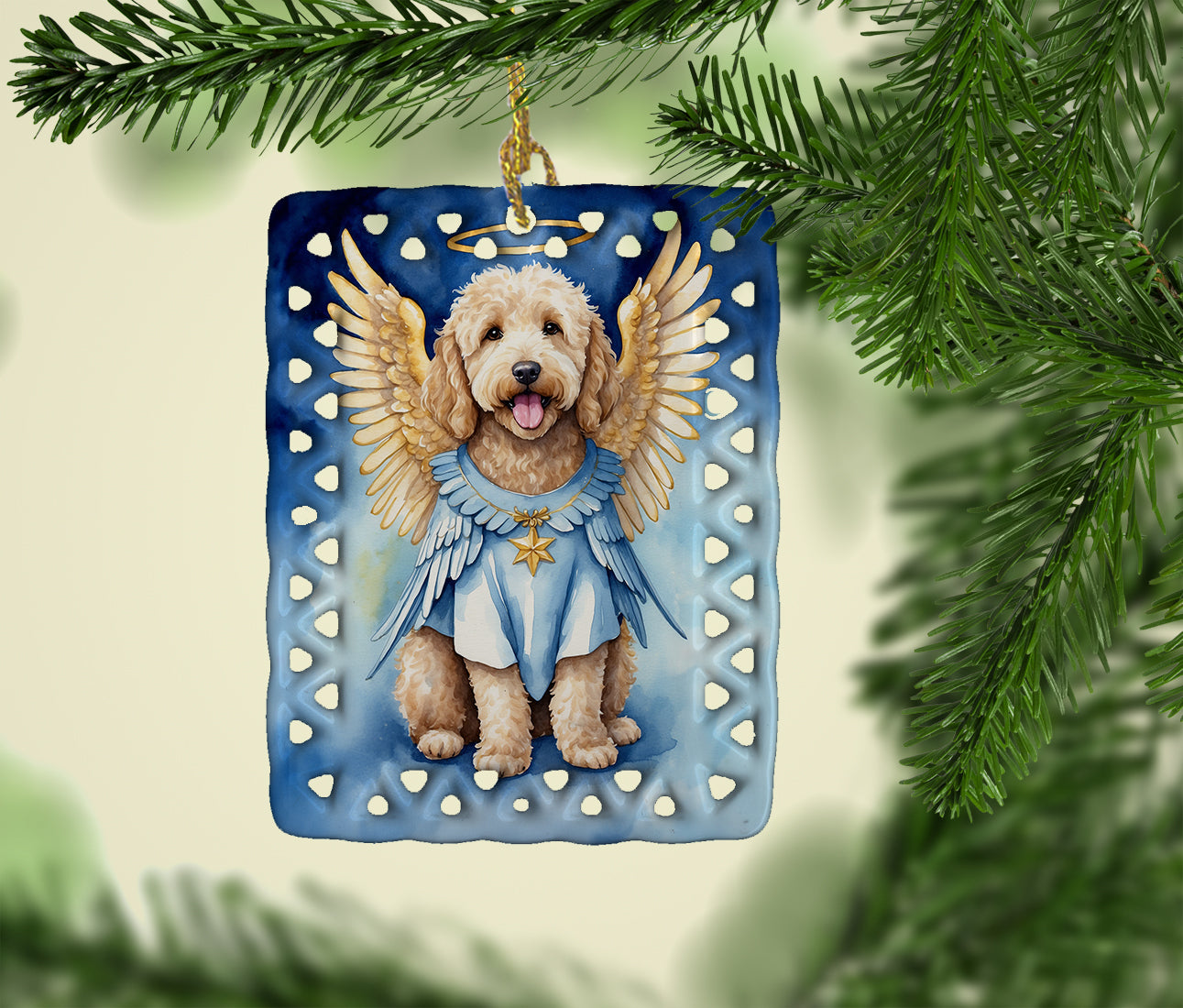 Buy this Goldendoodle My Angel Porcelain Ornament