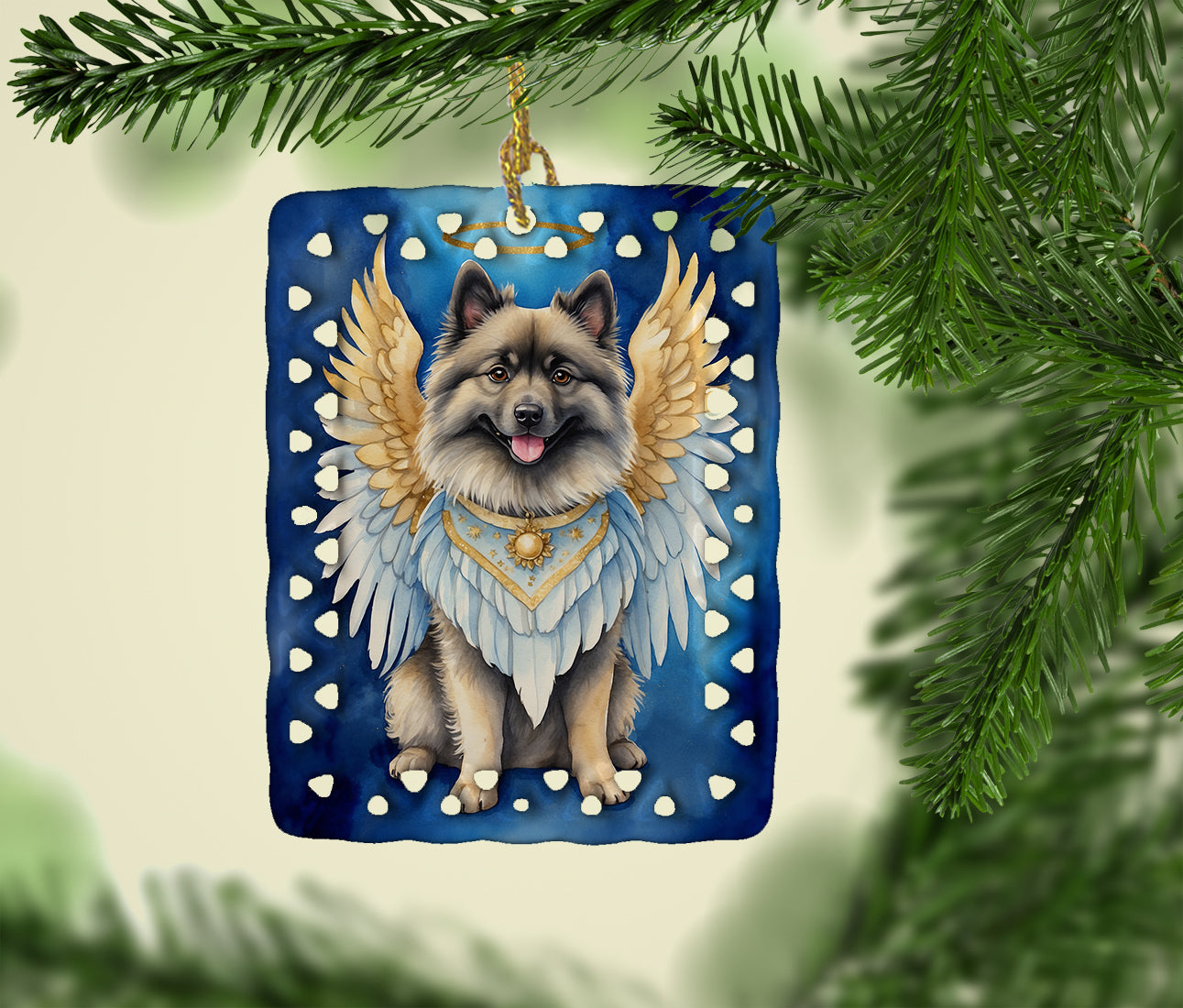 Buy this Keeshond My Angel Porcelain Ornament