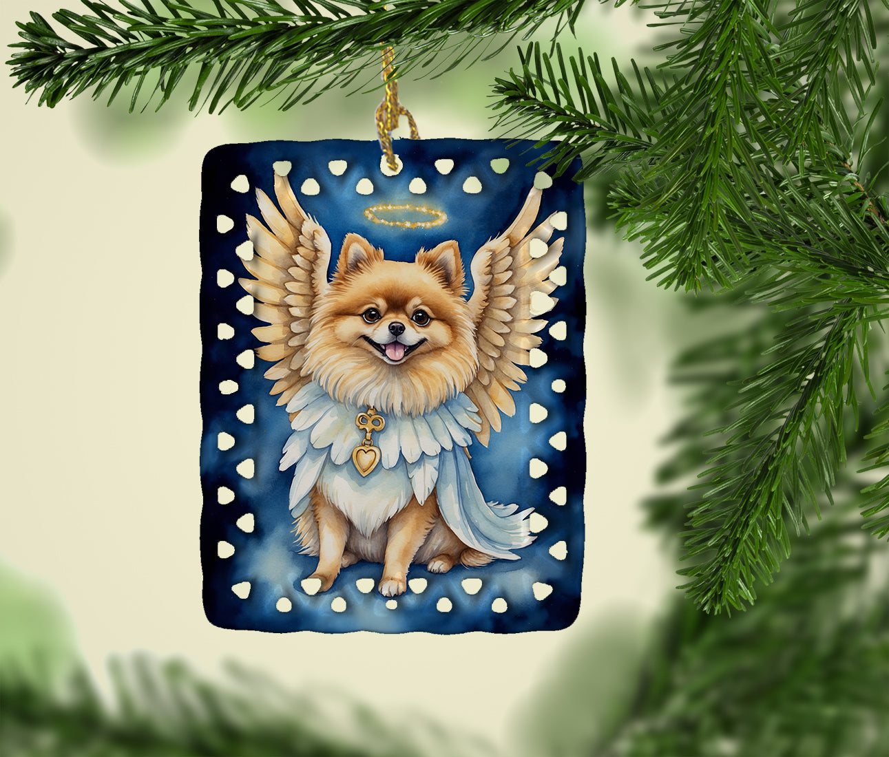 Buy this Pomeranian My Angel Porcelain Ornament