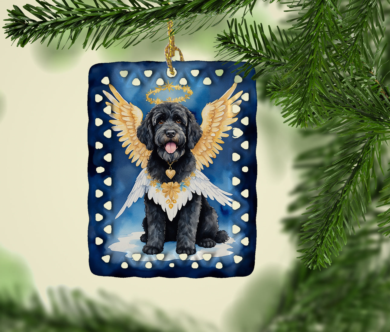 Buy this Portuguese Water Dog My Angel Porcelain Ornament