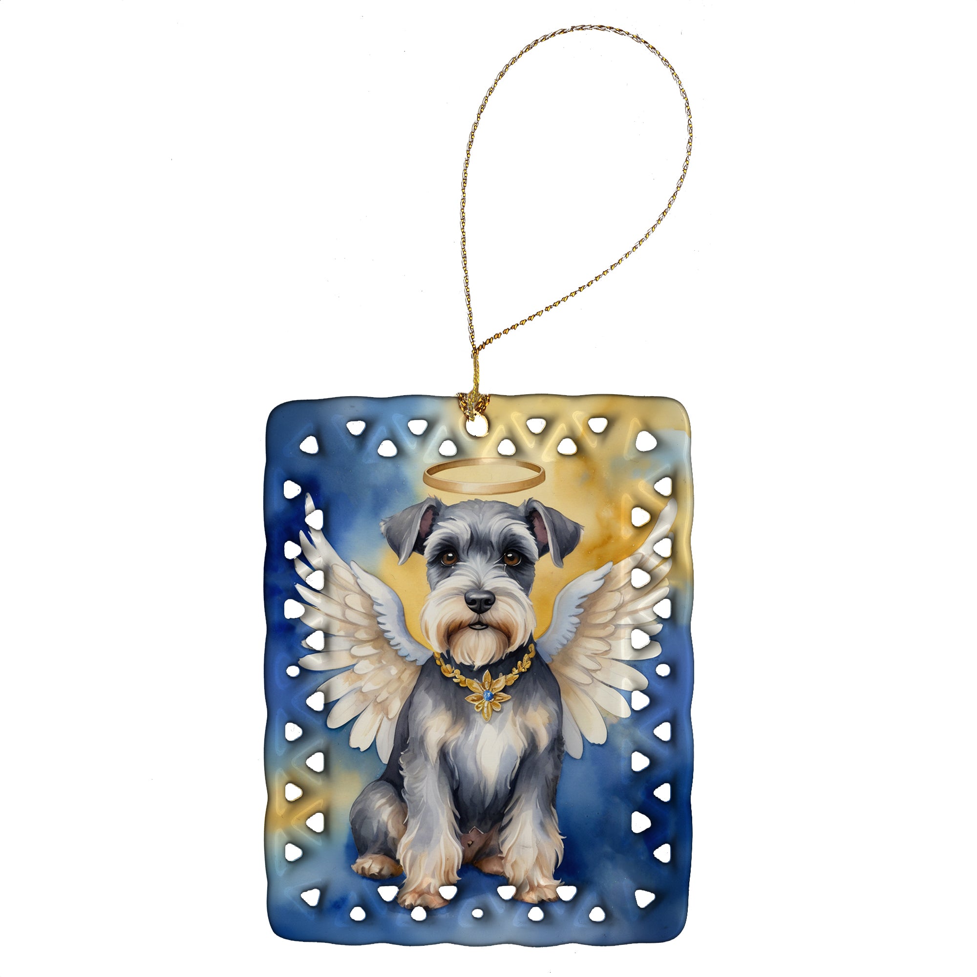 Buy this Schnauzer My Angel Porcelain Ornament