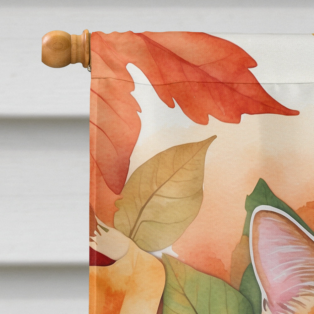 Foldex Exotic Fold Cat in Fall Leaves House Flag