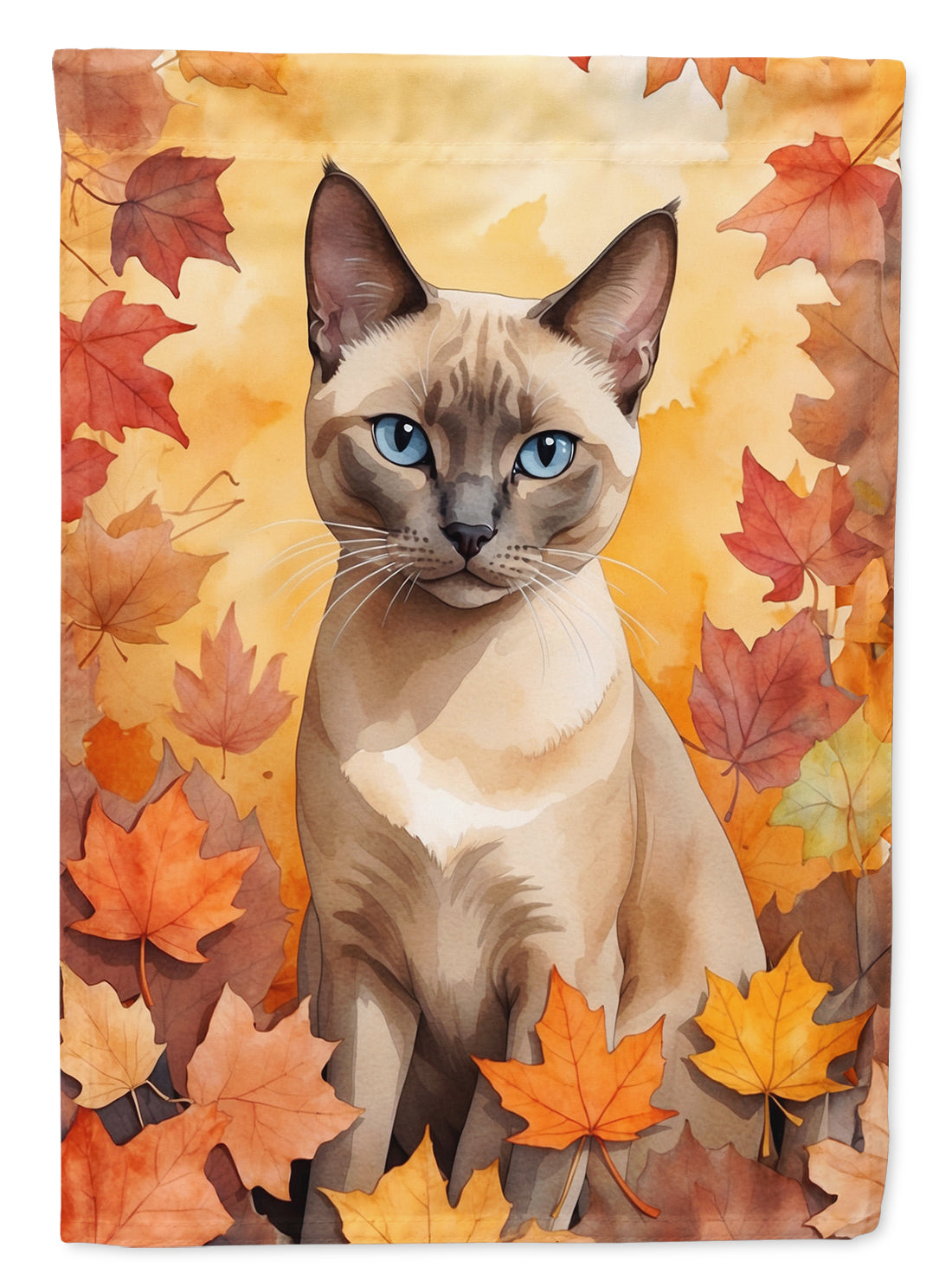 Buy this Tonkinese Cat in Fall Leaves Garden Flag