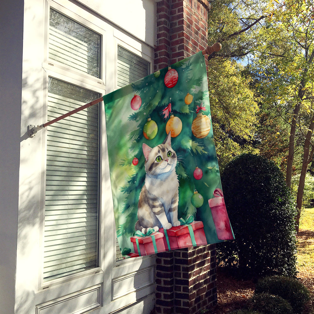 Buy this Li Hua Cat By the Christmas Tree House Flag