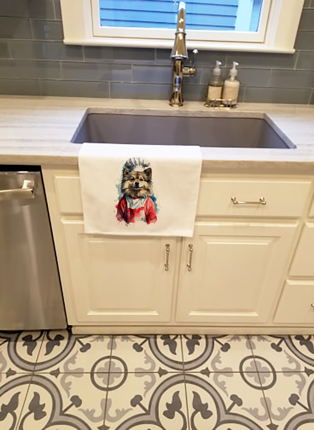 Buy this Keeshond Chef Kitchen Towel Set of 2