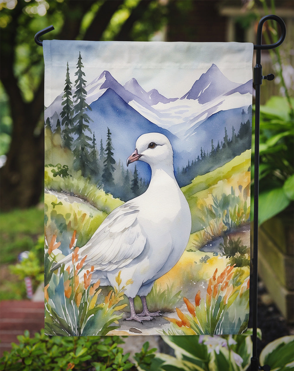 Alaska Willow Ptarmigan Garden Flag