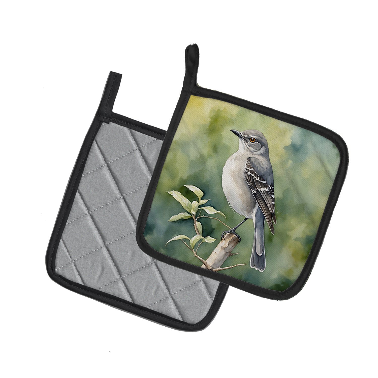 Buy this Arkansas Northern Mockingbird Pair of Pot Holders