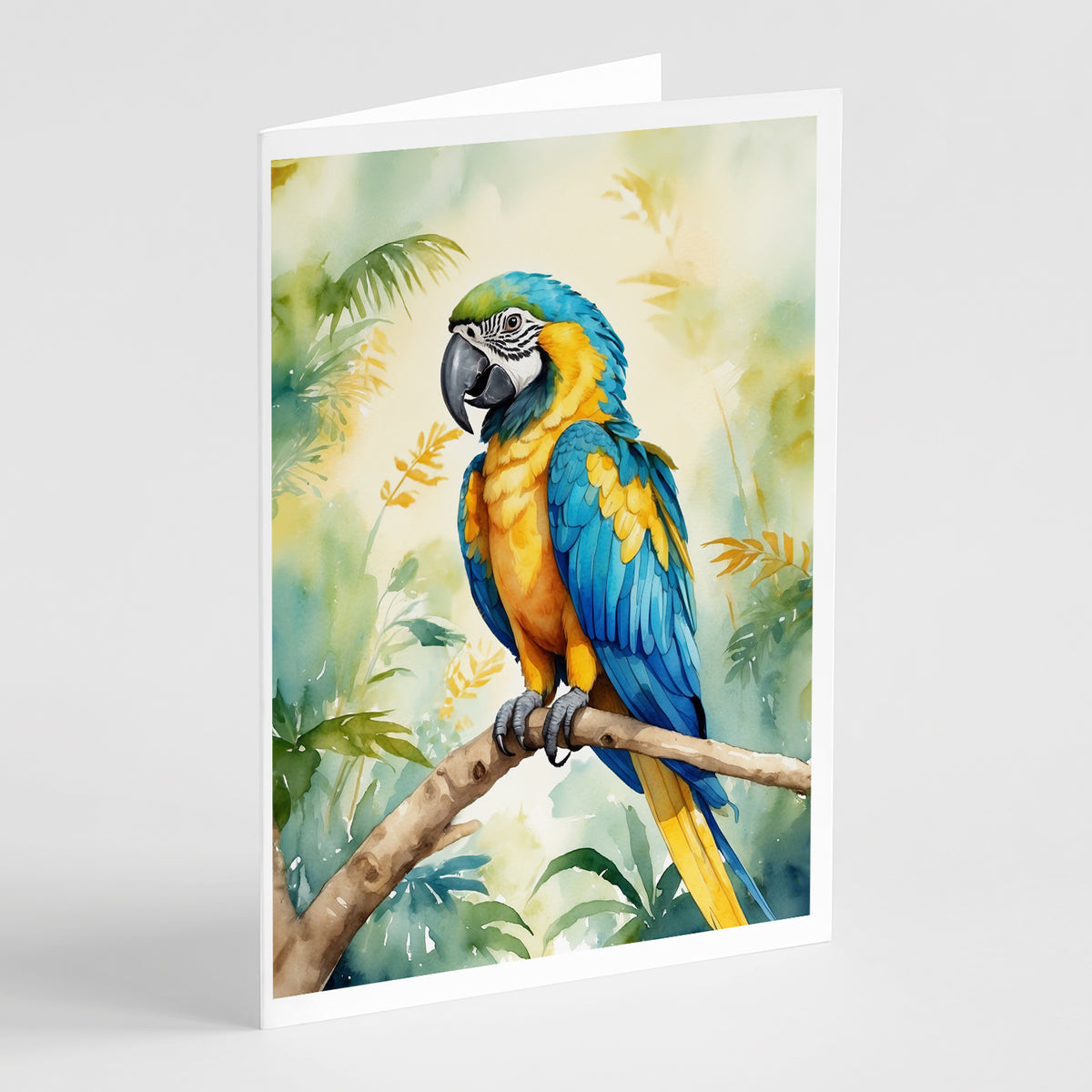 Buy this Blue and Gold Macaw Greeting Cards Pack of 8