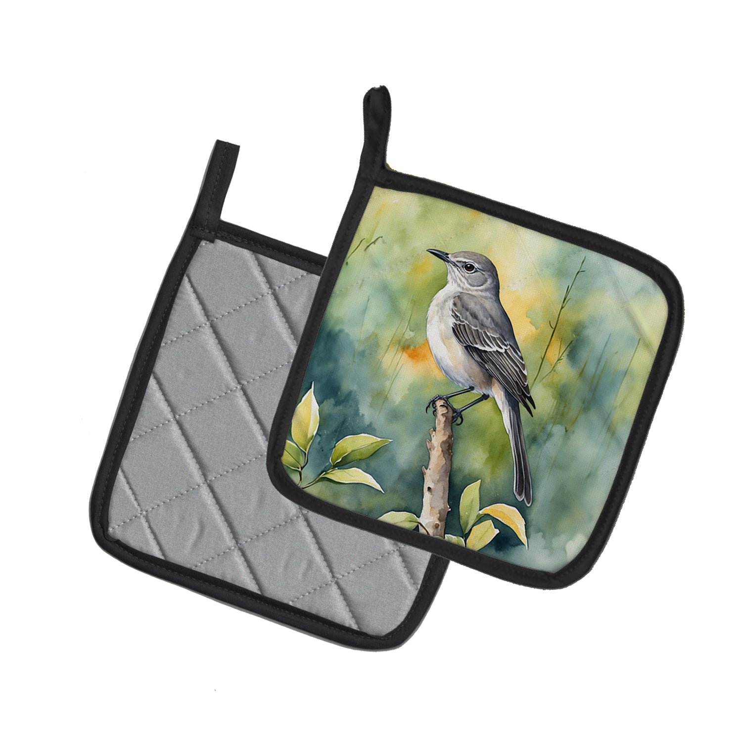 Buy this Florida Northern Mockingbird Pair of Pot Holders