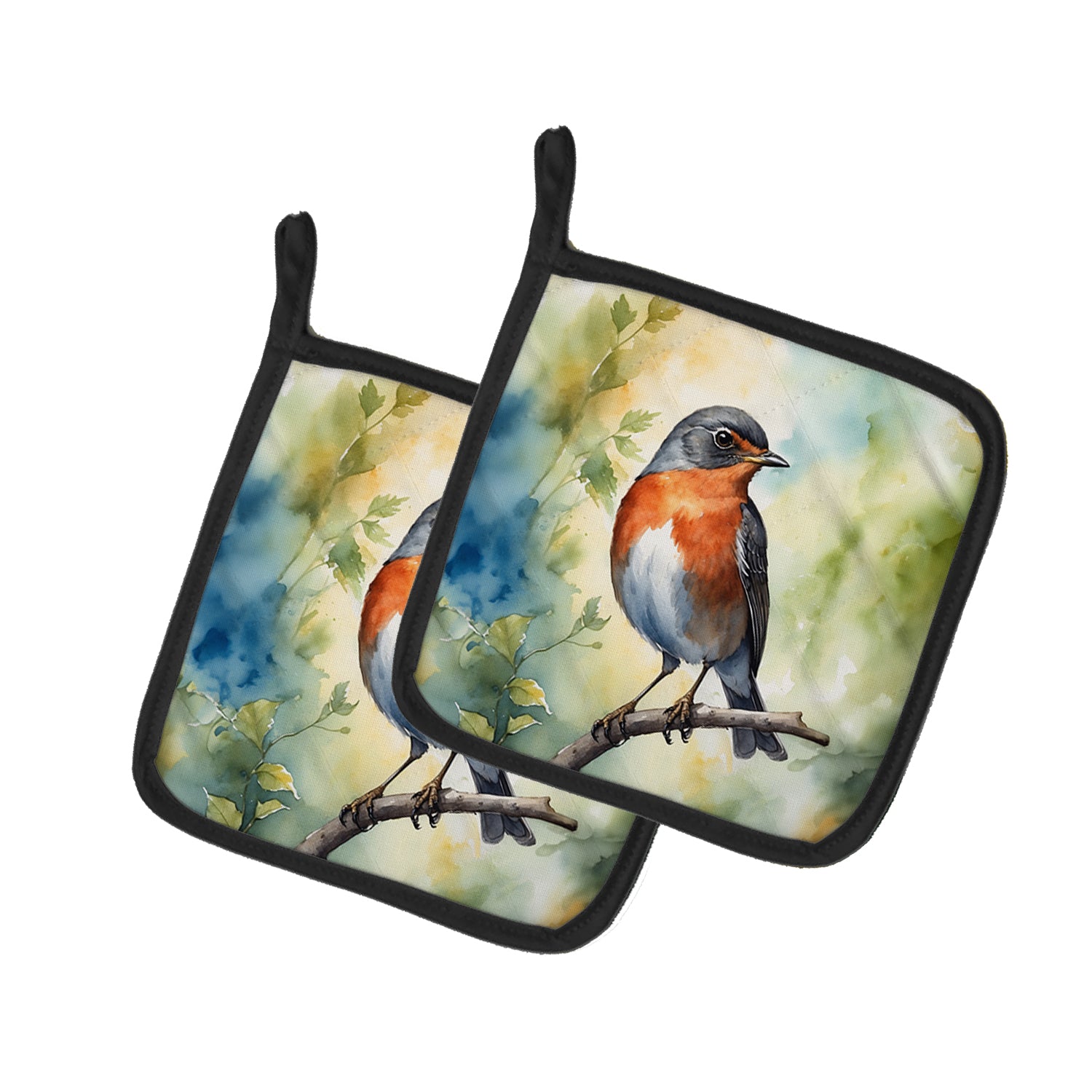 Buy this Michigan American Robin Pair of Pot Holders