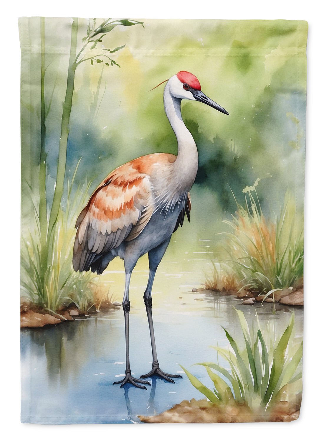 Buy this Sandhill Crane House Flag