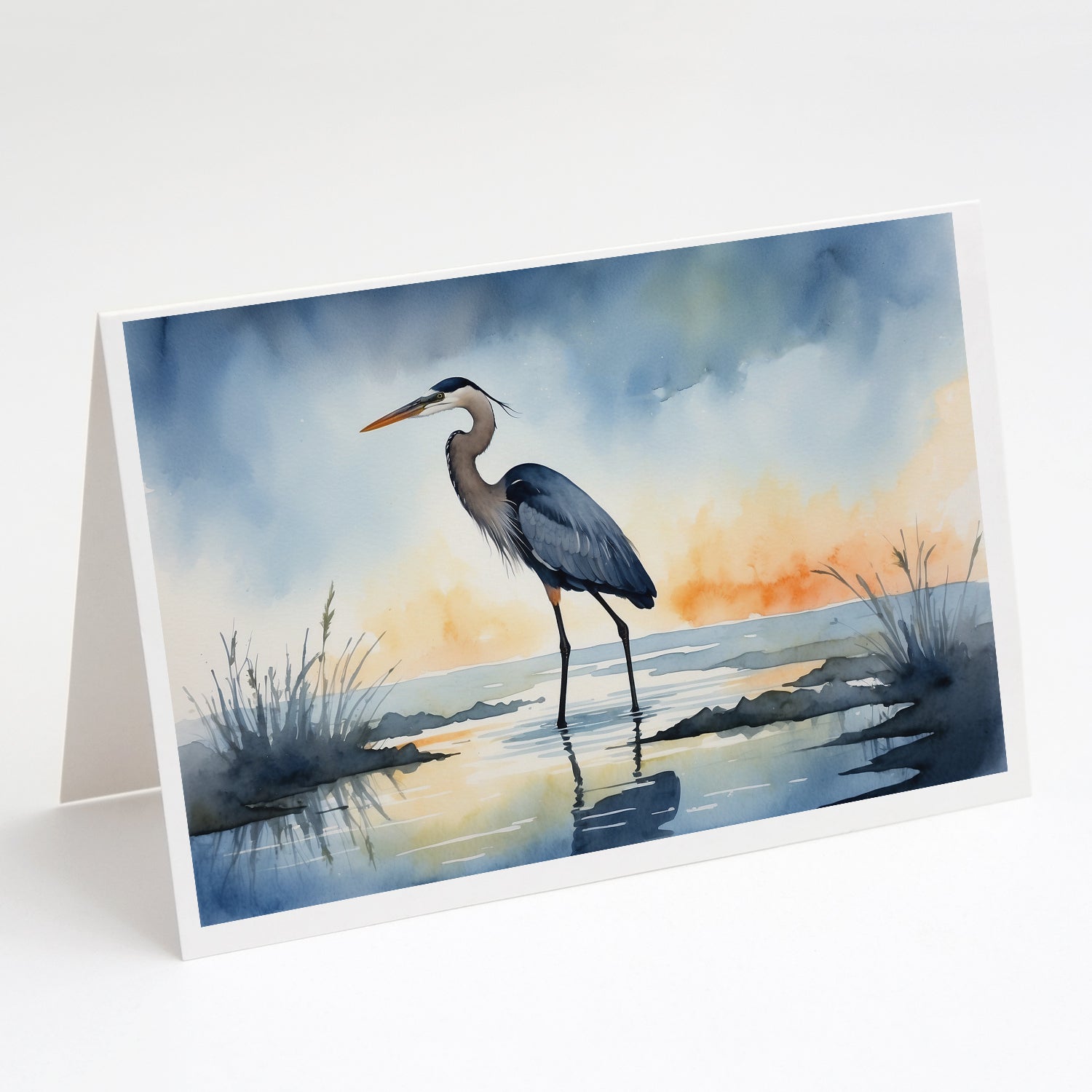 Buy this Blue Heron Barely Lit Sky Greeting Cards Pack of 8