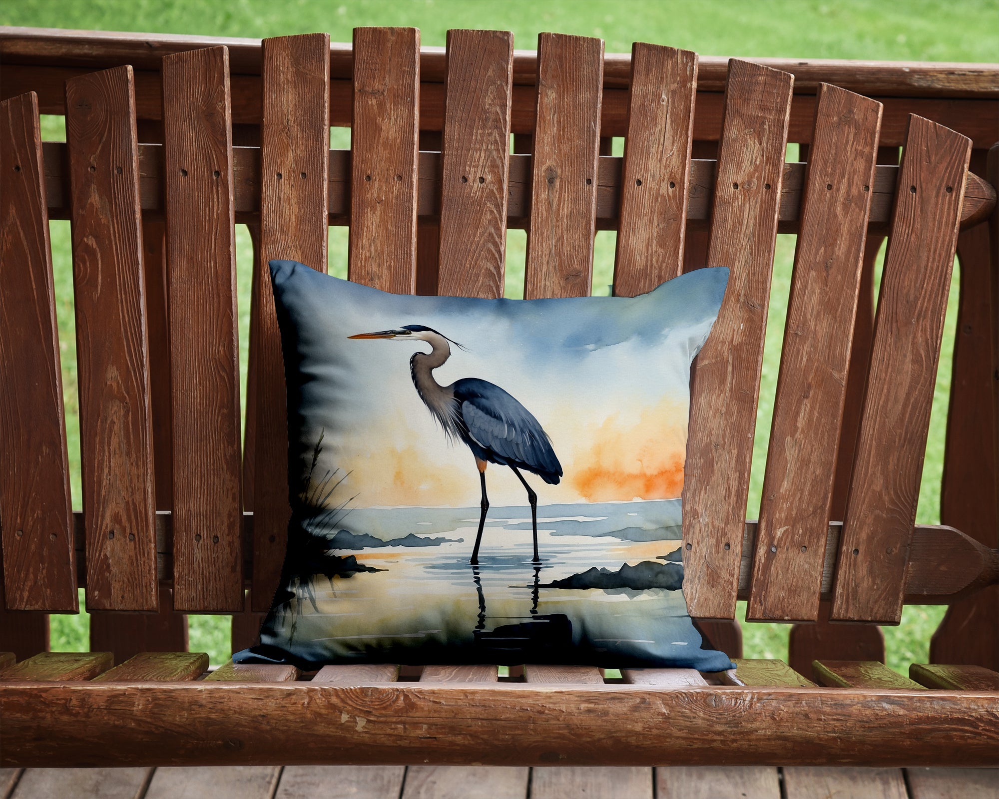 Buy this Blue Heron Barely Lit Sky Throw Pillow