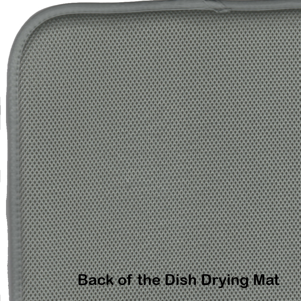 Blue Heron Stalking Prey Dish Drying Mat