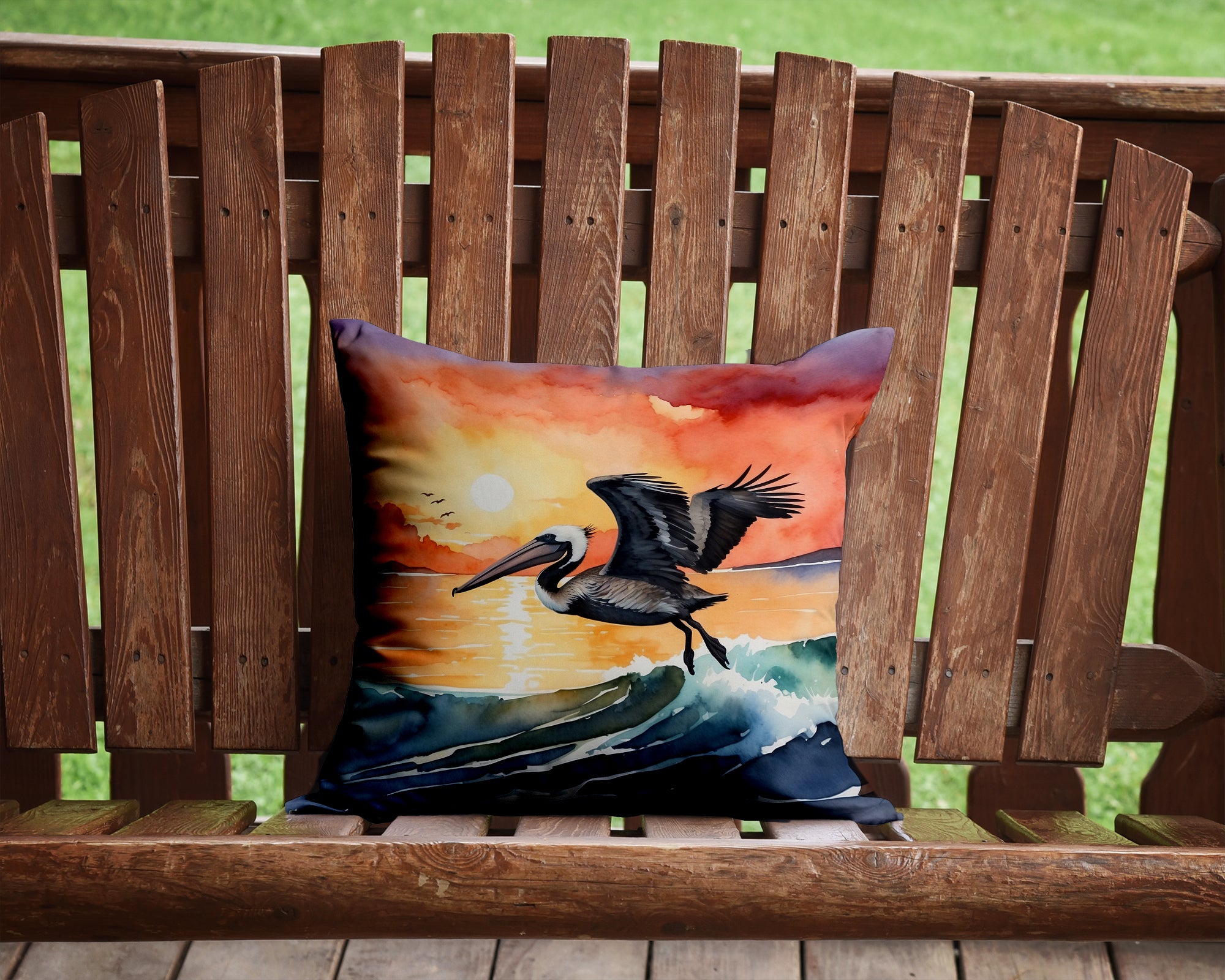 Buy this Pelican Fiery Sunset Throw Pillow