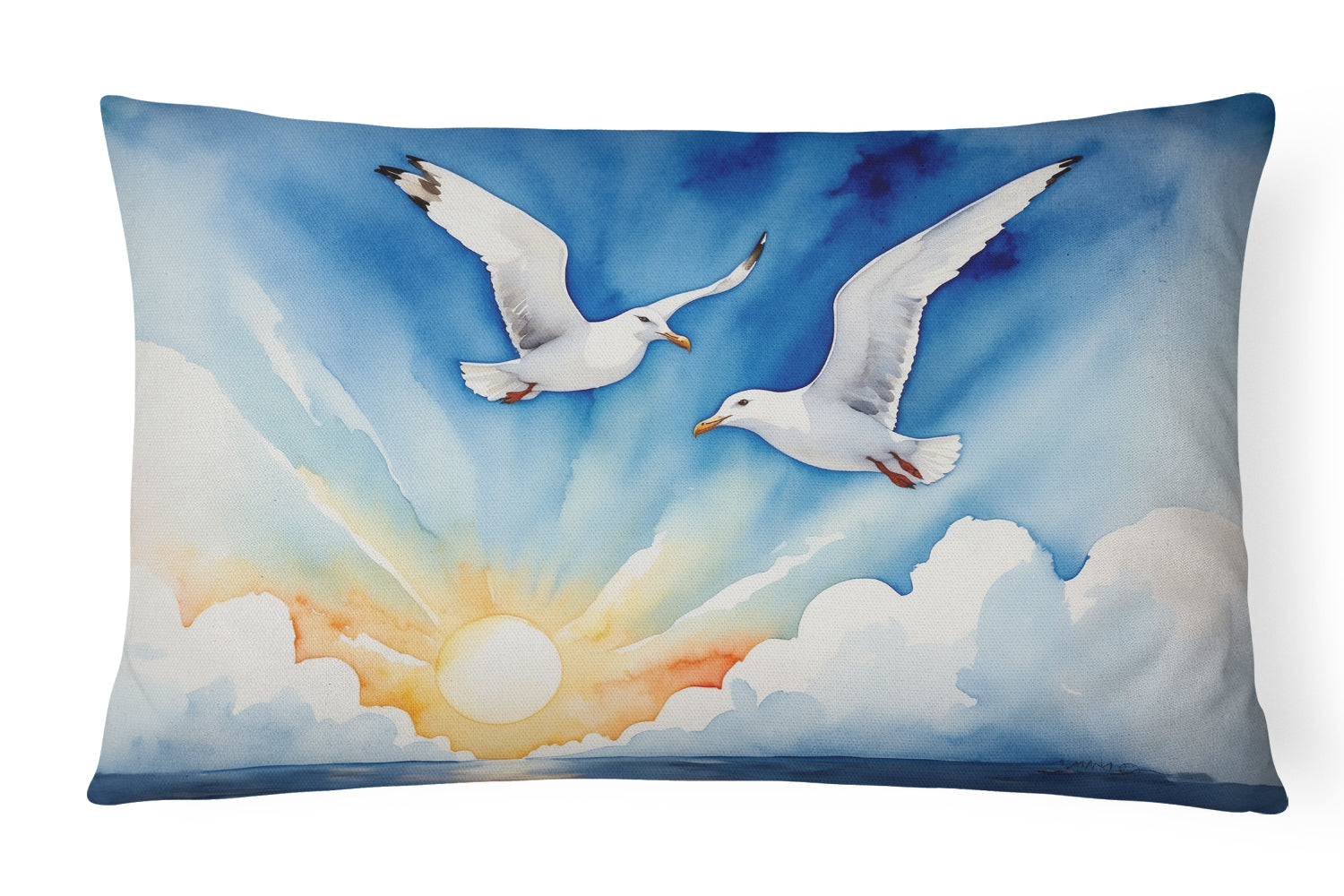 Buy this Gulls Soaring High Throw Pillow