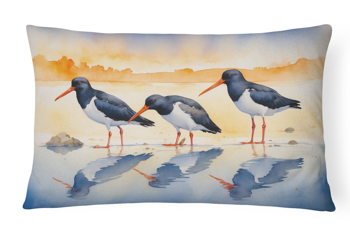 Buy this Oystercatchers Foraging Throw Pillow