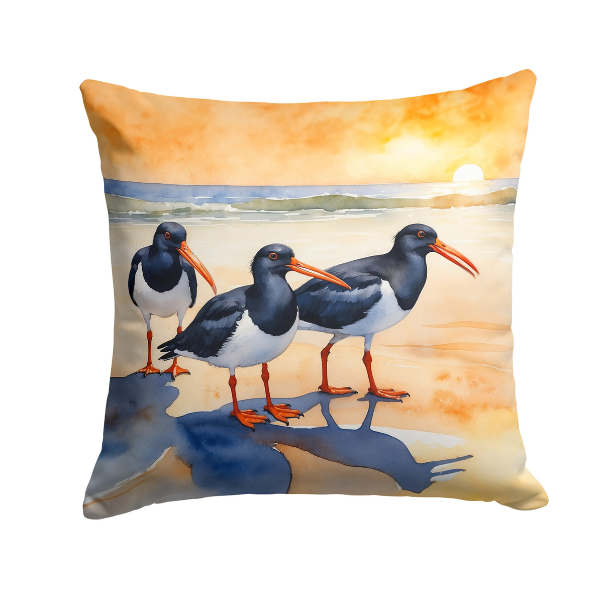 Buy this Oystercatchers Foraging Throw Pillow