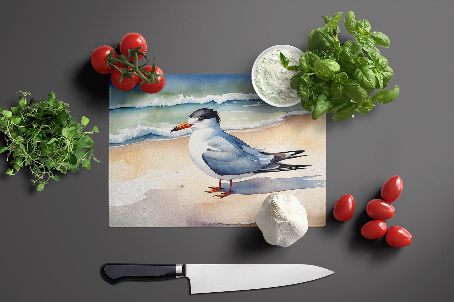 Tern Resting Glass Cutting Board