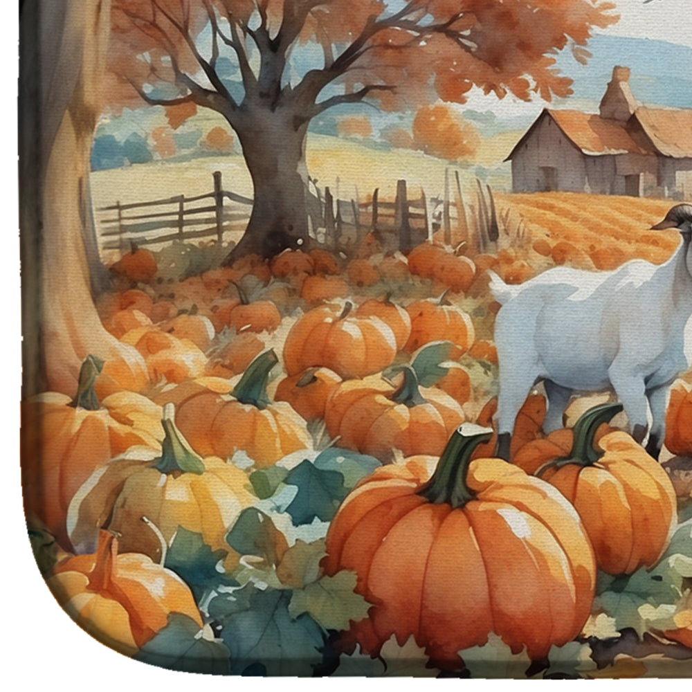 Autumn Goats Dish Drying Mat