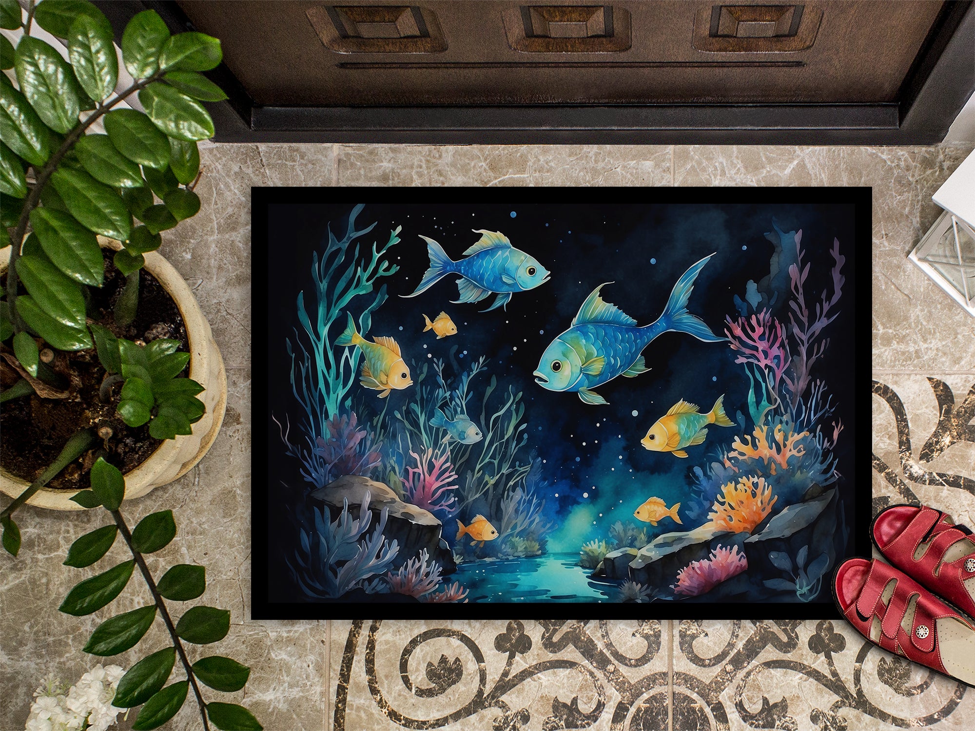 Bioluminescent Fish Doormat