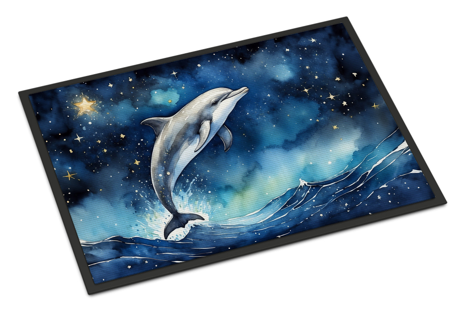 Buy this Dolphin in a Starry Sea Doormat