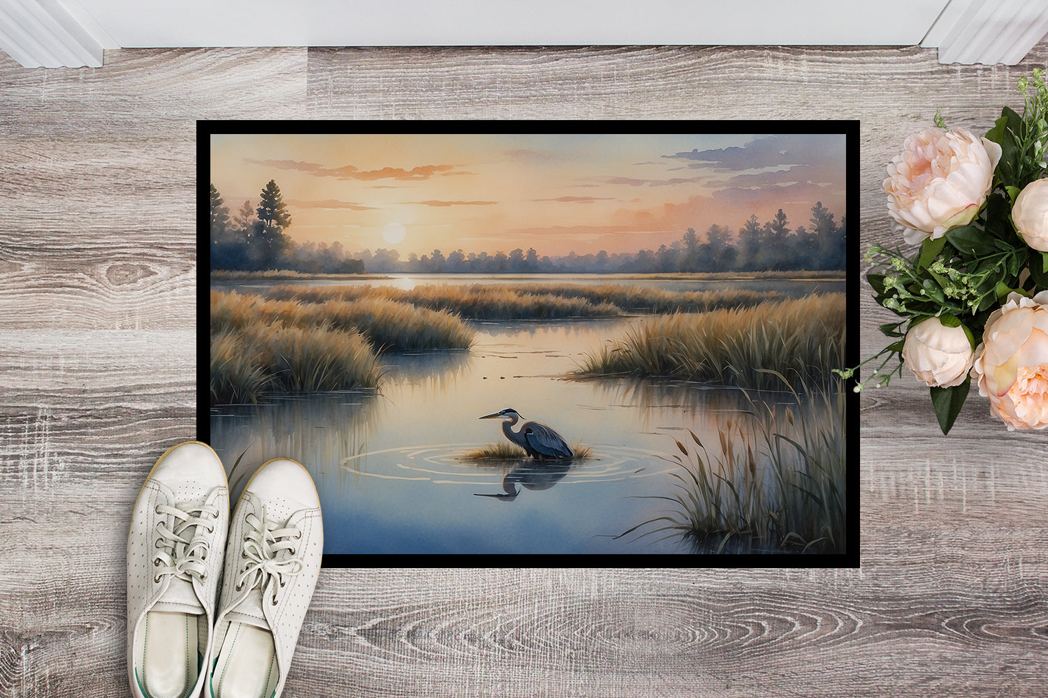 Buy this Wetland Wonders Blue Heron Doormat