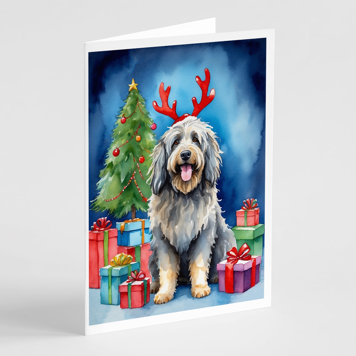 Buy this Bergamasco Christmas Reindeer Greeting Cards Pack of 8