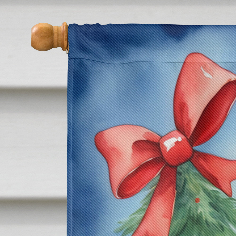 Boxer Christmas Reindeer House Flag